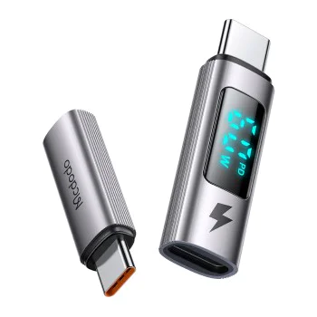 OTG адаптер Wales Series (OT-5990) - Mcdodo - Само за Apple, Lightning към Type-C, 60W, дисплей - Черно