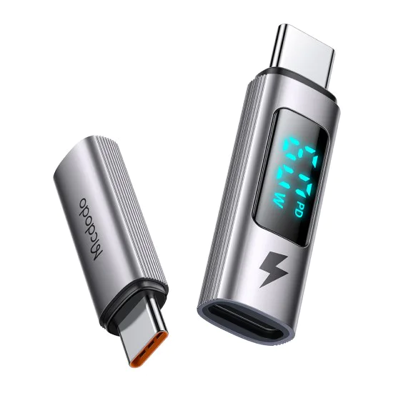 OTG адаптер Wales Series (OT-5990) - Mcdodo - Само за Apple, Lightning към Type-C, 60W, дисплей - Черно