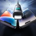 OTG адаптер Wales Series (OT-6100) - Mcdodo - Type-C към Lightning, PD 36W, дисплей, E-Mark чип - Черно