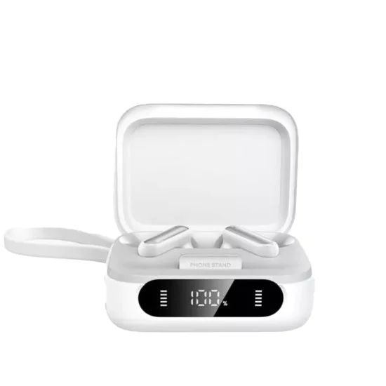 Anker - Безжични слушалки P41i Ultimate MFI версия (A3937G12) - Вградено зарядно, Стойка, ANC, 6 микрофона, Бас, 2x Режим - Бяла
