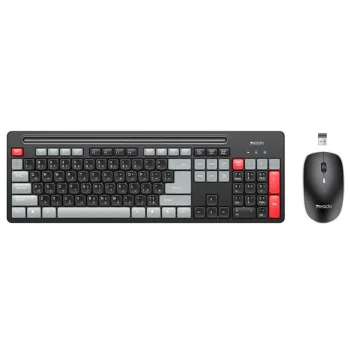 Комплект клавиатура + мишка – Yesido Wireless Keyboard and Mouse Set (KB43) – 2.4GHz, 104 клавиша, DPI 800/1000/1600 – Черен