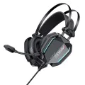Игрови слушалки – Yesido Wired Headphones (EK03) – 3.5mm жак + USB, микрофон, LED светлини, 2m – Черни