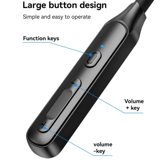 Безжични слушалки – Yesido Wireless Earbuds (YSP21) – Магнитни, огърличен дизайн, Bluetooth V5.3, 280mAh, Type-C – Черни