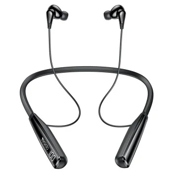 Безжични слушалки – Yesido Wireless Earbuds (YSP22) – Магнитни, огърличен дизайн, Bluetooth V5.3, 500mAh, Type-C – Черни