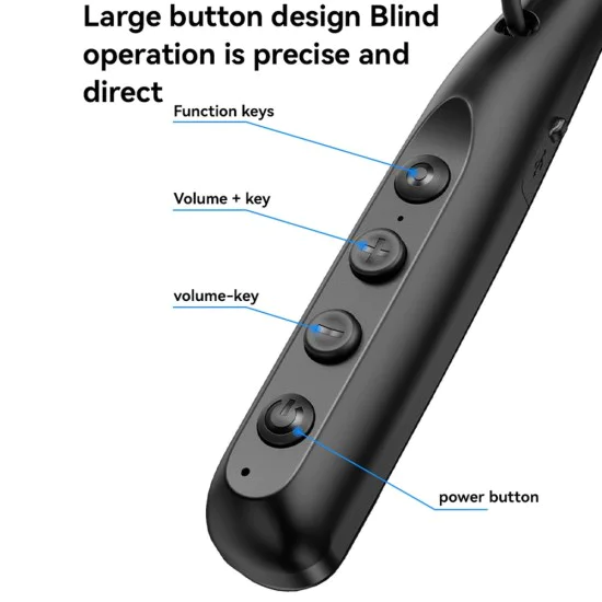 Безжични слушалки – Yesido Wireless Earbuds (YSP22) – Магнитни, огърличен дизайн, Bluetooth V5.3, 500mAh, Type-C – Черни