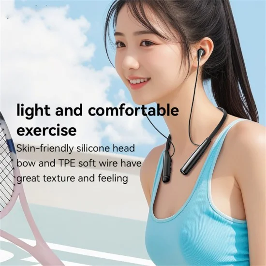 Безжични слушалки – Yesido Wireless Earbuds (YSP22) – Магнитни, огърличен дизайн, Bluetooth V5.3, 500mAh, Type-C – Черни