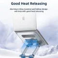 Поставка за лаптоп – Yesido Laptop Holder (LP06) – алуминий, здрава, 360°, за устройства 10–17.3 – Сребриста