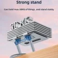 Поставка за лаптоп – Yesido Laptop Holder (LP06) – алуминий, здрава, 360°, за устройства 10–17.3 – Сребриста