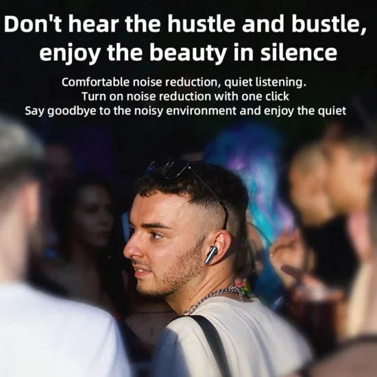 Безжични слушалки – Yesido Wireless Earbuds (TWS23) – Noise Cancelling, тъч контрол, Bluetooth V5.3, в ухо дизайн, 300mAh – Черни