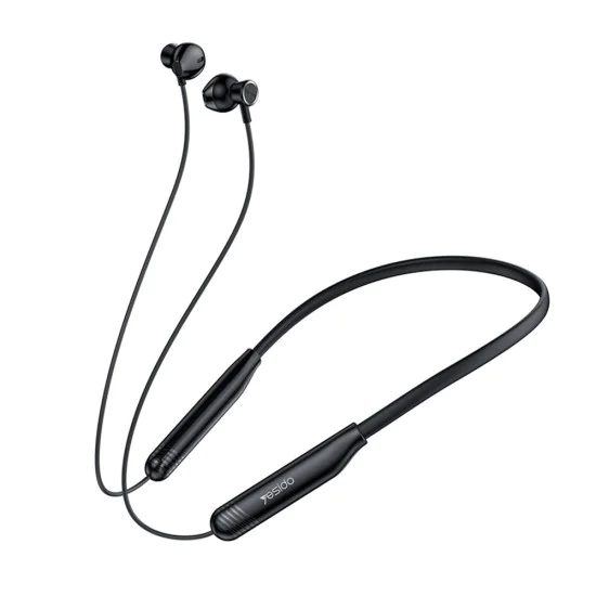 Безжични слушалки (YSP20) - Yesido - Магнитни, лента за врат, Bluetooth V5.3, 400mAh - Черно