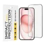 Протектор за iPhone 15 / iPhone 16 - ESD стъкло - черен