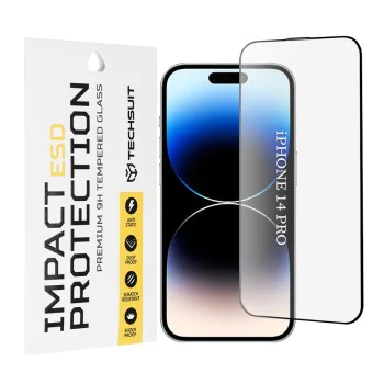 Протектор за iPhone 14 Pro - ESD Glass - черен