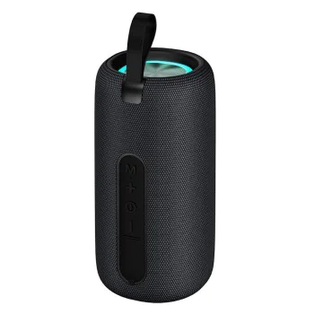 Преносим безжичен високоговорител – Mcdodo (BS-1410) – цветни светлини, Bluetooth 5.3, 1200mAh, IPX4 – Черен
