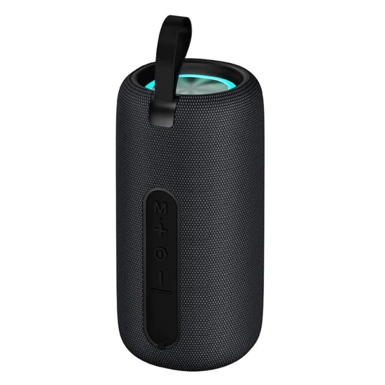 Преносим безжичен високоговорител – Mcdodo (BS-1410) – цветни светлини, Bluetooth 5.3, 1200mAh, IPX4 – Черен