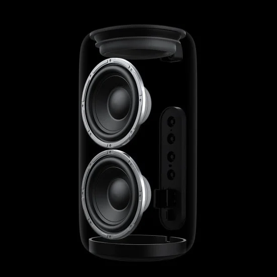 Преносим безжичен високоговорител – Mcdodo (BS-1410) – цветни светлини, Bluetooth 5.3, 1200mAh, IPX4 – Черен