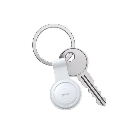 SmartTag локатор – Mcdodo (AT-7200) – 230mAh, Bluetooth 5.2, IPX4, MFi сертификат – Бял