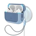 Калъф за Apple AirPods Pro 3 – с MagSafe – ESR Orbit Hybrid HaloLock – Пастелно син