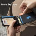 ESR - Класически джоб за карти Geo - Веган кожен портфейл, за 11 карти и пари в брой, функция „Намери ми“, RFID блокиране - въглеродни влакна