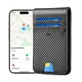 ESR - Класически джоб за карти Geo - Веган кожен портфейл, за 11 карти и пари в брой, функция „Намери ми“, RFID блокиране - въглеродни влакна