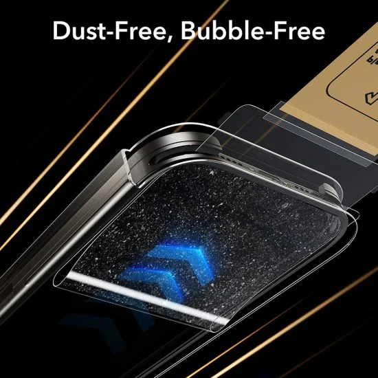 Протектор за iPhone 17 / iPhone 16 Pro - ESR Corning Gorilla Glass UltraFit Privacy™ (3 броя) - Черно