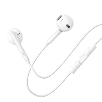 Жични слушалки – Mcdodo (HP-7500) – контрол на звука, Type-C, DAC чип, Hi-Res, 1.2m – Бели