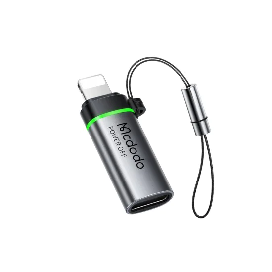 Адаптер Auto Power Off (OT-2590) - Mcdodo - USB-C към Lightning, 36W, E-Mark чип, бързо зареждане - Черно