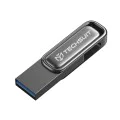 Techsuit - Memory Stick THSM33 (THSM33264) - USB 3.0 флаш памет, 64GB, цинкова сплав, четене 80M/s, запис 18M/s - потъмняла