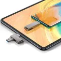 Techsuit - Memory Stick THSM19 (THSM19816) - Двоен интерфейс USB 3.0, Type-C, 16GB, Високоскоростна флаш памет - Сив