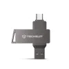 Techsuit - Memory Stick THSM19 (THSM19932) - Двоен интерфейс USB 3.0, Type-C 32GB, високоскоростна флаш памет - Сив