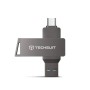 Techsuit - Memory Stick THSM19 (THSM19932) - Двоен интерфейс USB 3.0, Type-C 32GB, високоскоростна флаш памет - Сив