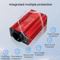 Techsuit - Автомобилен инвертор FlexiCarVolt (IA1) - Type-C, USB-A, Джобен контакт, PD65W, 300W - Червен
