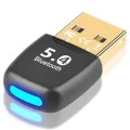 Techsuit - Bluetooth адаптер BlueJet (A20) - за компютър, Bluetooth 5.4, Plug&Play, EDR&BLE - черен