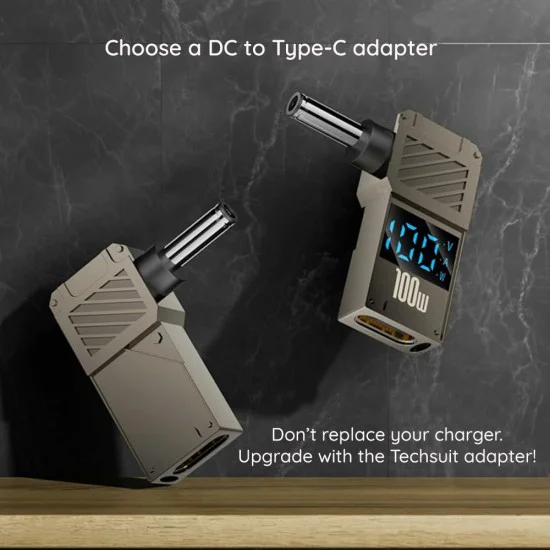 Калъф за лаптоп, DC към тип - адаптер LaptopPlugX (A22) - C, 100W, LED дисплей