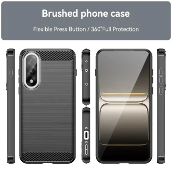 Калъф за OnePlus Nord 5 - Carbon Silicone - Черен