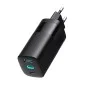 Havit - Зарядно за стена (UC10) - 2x Type-C, USB, PD65W, Бързо зареждане - Черно