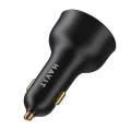 Havit - Зарядно за кола (CC100W) - USB, Type-C, PD100W, PC, с цифров дисплей - Черно