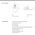 Havit - Безжична геймърска мишка (MS969WB) - 1000 - 16000DPI, LED светлини, 150mAh, 1.6m, 5V - Черна / Лилава
