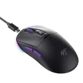 Havit - Безжична геймърска мишка (MS969WB) - 1000 - 16000DPI, LED светлини, 150mAh, 1.6m, 5V - Черна / Лилава