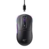 Havit - Безжична геймърска мишка (MS969WB) - 1000 - 16000DPI, LED светлини, 150mAh, 1.6m, 5V - Черна / Лилава
