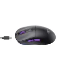Havit - Безжична геймърска мишка (MS969WB) - 1000 - 16000DPI, LED светлини, 150mAh, 1.6m, 5V - Черна / Лилава