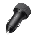 Havit - Зарядно за кола (CC2014) - 2x Type-C, PD30W, 3A, PC, Алуминиева сплав - Черно