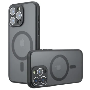 Калъф за iPhone 15 Pro - PureFrost MagSafe - Черен