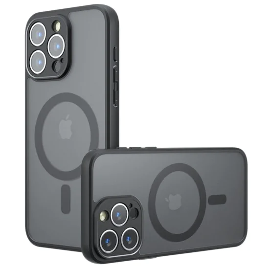 Калъф за iPhone 15 Pro - PureFrost MagSafe - Черен