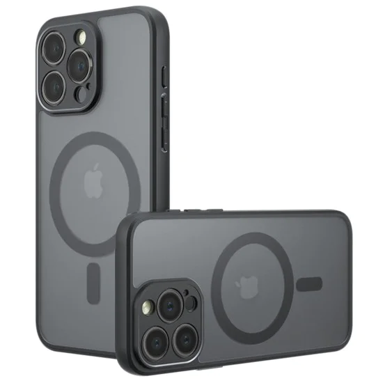 Калъф за iPhone 13 Pro - PureFrost MagSafe - Черен