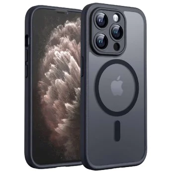 Калъф за iPhone 11 Pro - PureFrost MagSafe - Черен