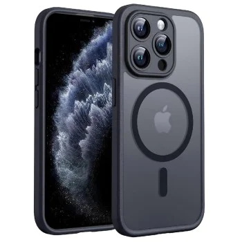Калъф за iPhone 11 Pro Max - PureFrost MagSafe - Черен