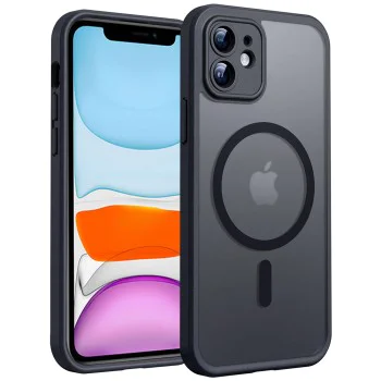 Калъф за iPhone 11 - PureFrost MagSafe - Черен