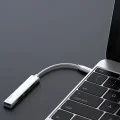 Havit - Докинг станция (HB41) - USB 3.0, 3x USB 2.0, дължина на кабела 11.8 см, алуминиева сплав - сребриста