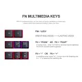 Havit - Геймърска клавиатура (KB866L) - с RGB светлини, английска подредба, 1.4 м, 300 мА - Черна / Червена