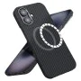 Калъф за iPhone 16 - Aramid Fiber MagSafe - Черен